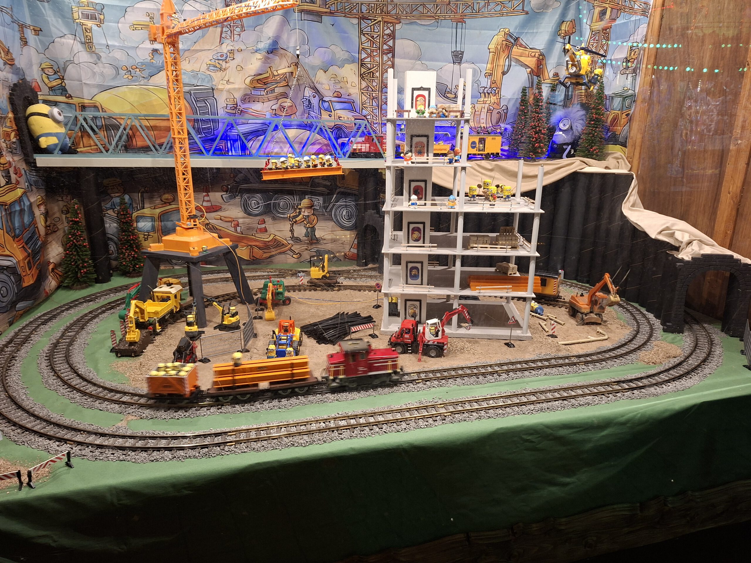 Anlage "Baustelle" auf dem Weihnachtsmarkt 2025 in Essen-Steele