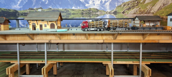 Albula Anlage - Bau Schattenbahnhof