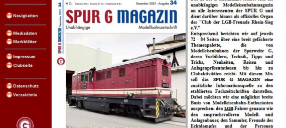 Spur G Magazin - Ausgabe 34 - Dezember 2025, jetzt als Abonnement erhältlich!