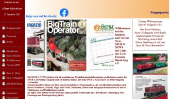 Hier geht es zu den Spur G News - Online Blog vom Club der LGB Freunde Rhein Sieg und dem Spur G Magazin.