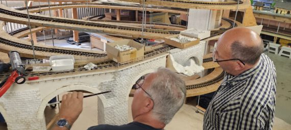 Bau an der Albula Analge in unserem Clubdomizil in Mönchengladbach Lürrip.