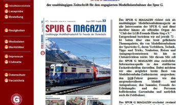 Spur G Magazin - August 2025 - Ausgabe 33