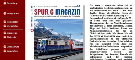 Spur G Magazin - August 2025 - Ausgabe 33